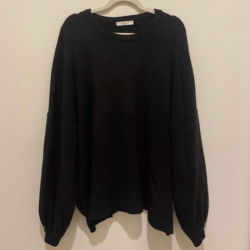 Perfect Crew Sweater in Noir